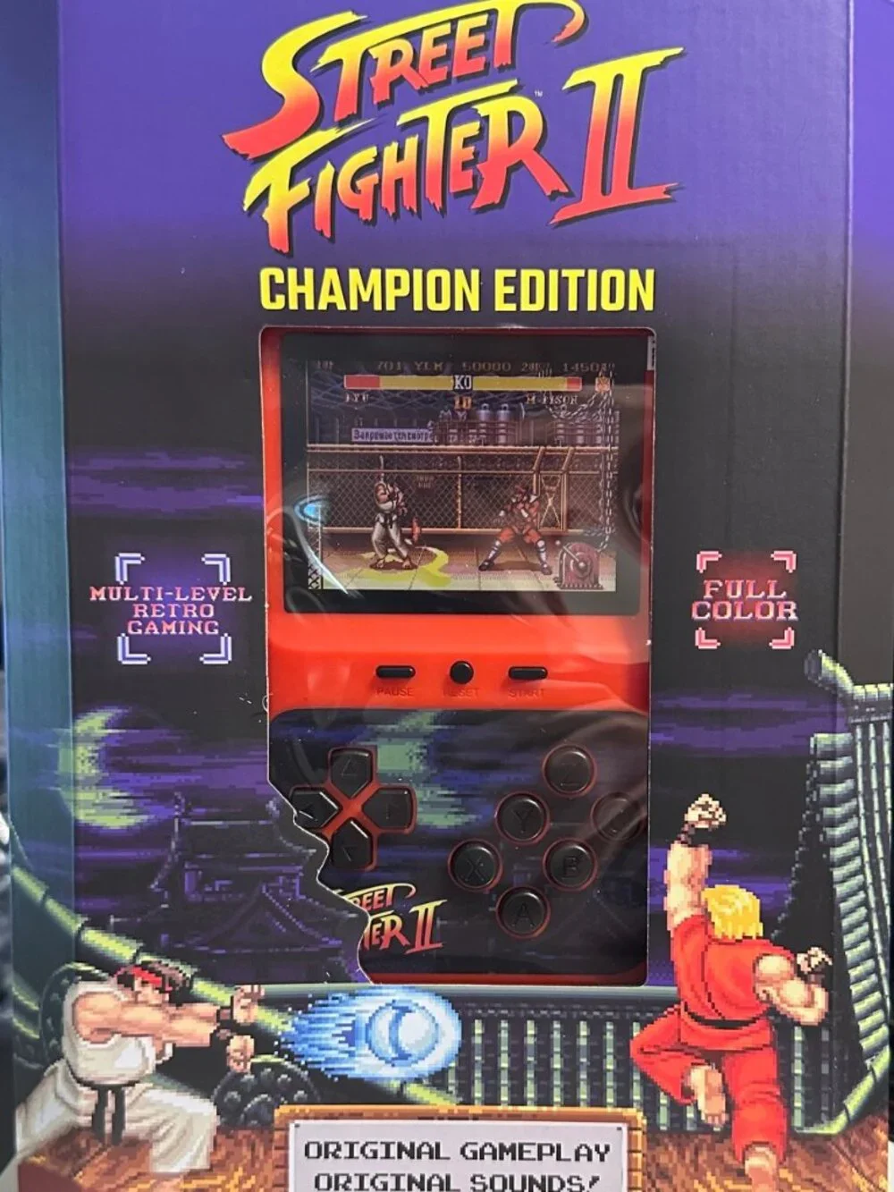 Street Fighter II Champion Edition Color Handheld Game